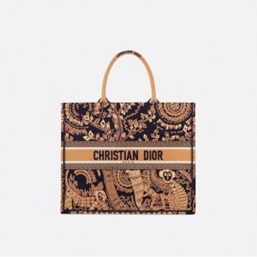 디올 여성 오렌지 북토트 - Dior Womens Orange Book Tote 