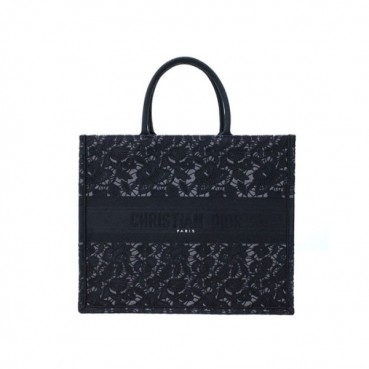 디올 여성 블랙 북토트 - Dior Womens Black Book Tote 