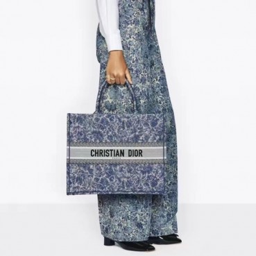 디올 여성 블루 북토트 - Dior Womens Blue Book Tote 