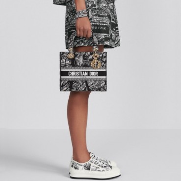 디올 여성 블랙 레이디 백 - Dior Womens Black Lady Bag 