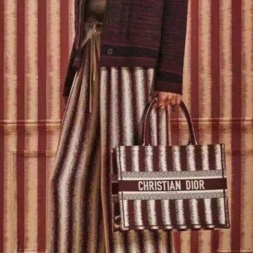 디올 여성 버건디 북토트 - Dior Womens Burgundy Book Tote 