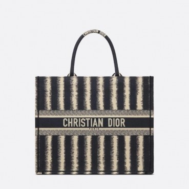 디올 여성 블랙 북토트 - Dior Womens Black Book Tote 