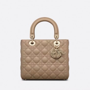 디올 여성 베이지 레이디 백 - Dior Womens Beige Lady Bag 