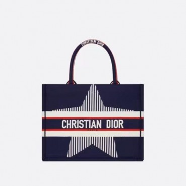 디올 여성 네이비 북토트 - Dior Womens Navy Book Tote 