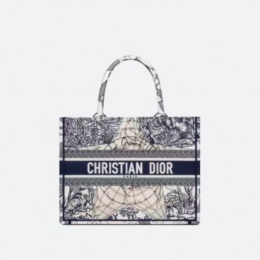 디올 여성 네이비 북토트 - Dior Womens Navy Book Tote 