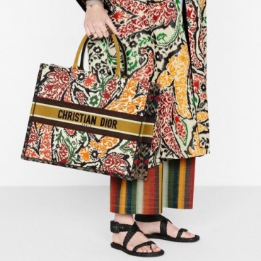 디올 여성 오렌지 북토트 - Dior Womens Orange Book Tote 