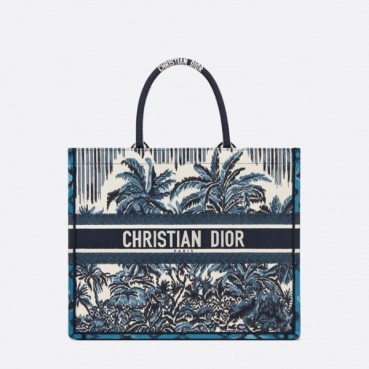 디올 여성 네이비 북토트 - Dior Womens Navy Book Tote 