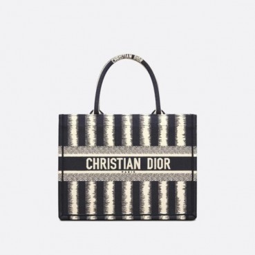 디올 여성 블랙 북토트 - Dior Womens Black Book Tote 
