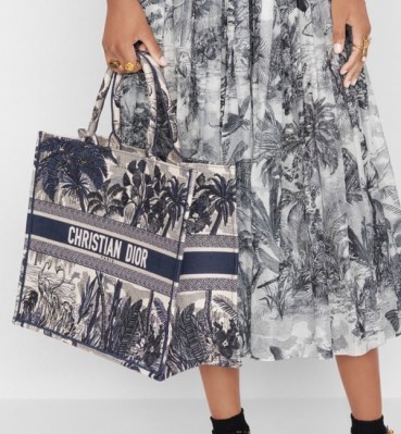 디올 여성 네이비 북토트 - Dior Womens Navy Book Tote 