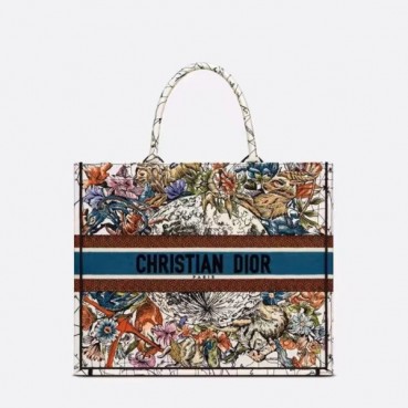 디올 여성 블루 북토트 - Dior Womens Blue Book Tote 