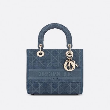 디올 여성 블루 레이디 백 - Dior Womens Blue Lady Bag 