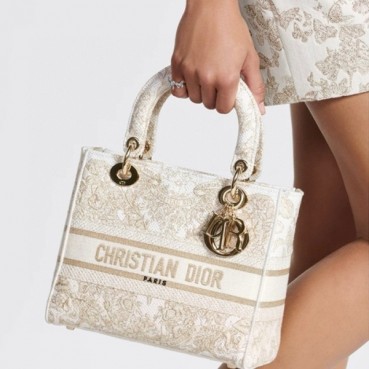디올 여성 골드 레이디 백 - Dior Womens Gold Lady Bag 
