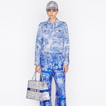 디올 여성 블루 북토트 - Dior Womens Blue Book Tote 