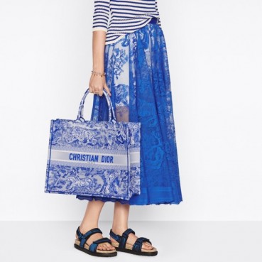 디올 여성 블루 북토트 - Dior Womens Blue Book Tote 