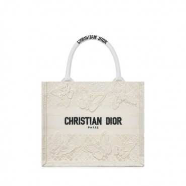 디올 여성 화이트 북토트 - Dior Womens White Book Tote 