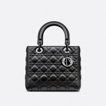 디올 여성 블랙 레이디 백 - Dior Womens Black Lady Bag 
