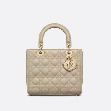 디올 여성 아이보리 레이디 백 - Dior Womens Ivory Lady Bag 