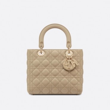 디올 여성 베이지 레이디 백 - Dior Womens Beige Lady Bag 
