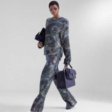 펜디 여성 네이비 토트백 - Fendi Womens Navy Tote Bag 