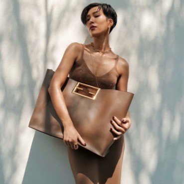 펜디 여성 브라운 웨이 토트백 - Fendi Womens Way Bag 