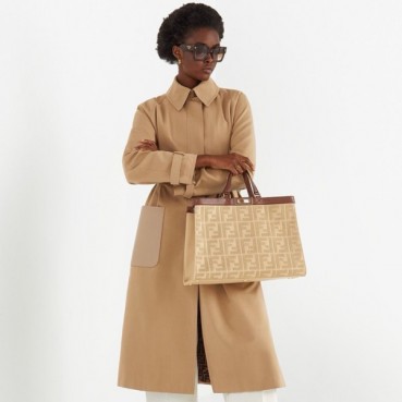펜디 여성 베이지 토트백 - Fendi Womens Beige Tote Bag 