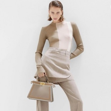 펜디 여성 그레이 피카부 백 - Fendi Womens Gray Peekaboo 