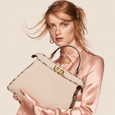 펜디 여성 화이트 피카부백 - Fendi Womens White Peekaboo 