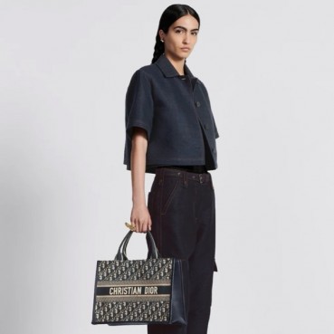 디올 여성 네이비 북토트 - Dior Womens Navy Book Tote 