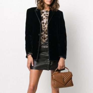 입생로랑 여성 카멜 퀄티드 백 - Saint Laurent Womens Camel College 