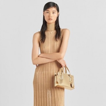 프라다 여성 골드 토트백 - Prada Womens Gold Tote Bag 