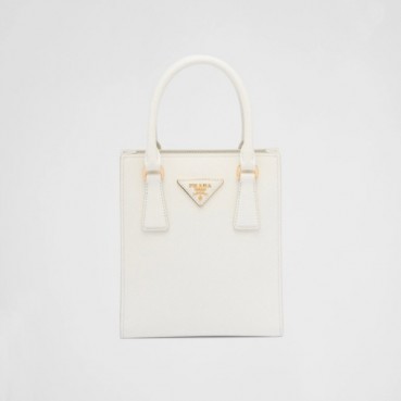 프라다 여성 화이트 사피아노 토트백 - Prada Womens White Tote Bag 