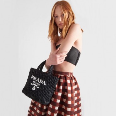 프라다 여성 블랙 토트백 - Prada Womens Black Tote Bag 
