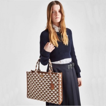 프라다 여성 카멜 토트백 - Prada Womens Camel Tote Bag 