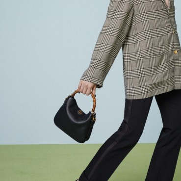 구찌 여성 블랙 디아나 토트백 - Gucci Womens Black Diana Tote Bag 