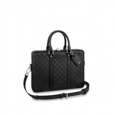 루이비통 남성 블랙 다미에 토트백 - Louis Vuitton Mens Black Tote