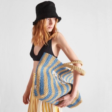 프라다 여성 블루 토트백 - Prada Womens Blue Tote Bag 