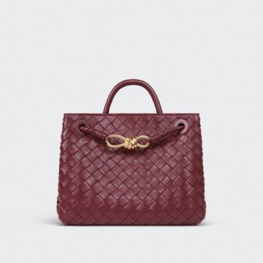 보테가베네타 여성 버건디 토트백 - Bottega Veneta Womens Burgundy Tote Bag 