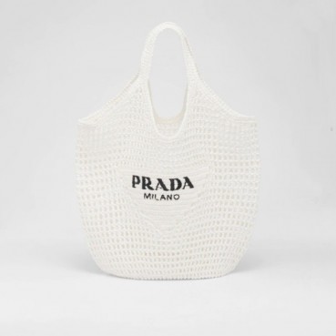 프라다 여성 화이트 토트백 - Prada Womens White Tote Bag 