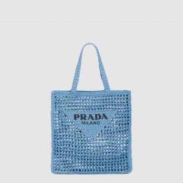 프라다 여성 크로셰 토트백 1BG393 - Prada Womens Crochet Tote Bag 