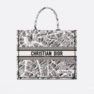디올 여성 블랙 북토트 - Dior Womens Black Book Tote 