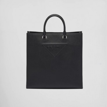 프라다 남성 사피아노 블랙 토트백 - Prada Mens Black Tote Bag 