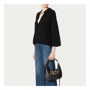 발렌티노 여성 블랙 토트백 - Valentino Womens Black Tote Bag 