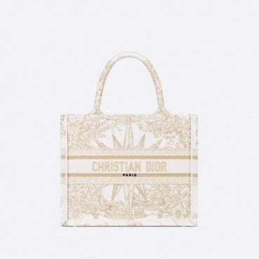 디올 남/녀 골드 북토트 - Dior Unisex Gold Book Tote 