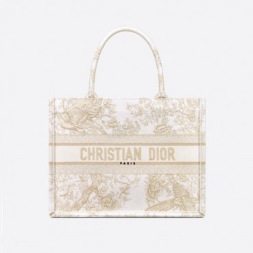 디올 남/녀 골드 북토트 - Dior Unisex Gold Book Tote 