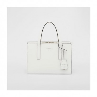 프라다 여성 화이트 토트백 - Prada Womens White Tote Bag 