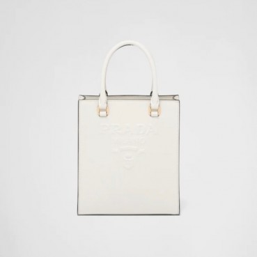 프라다 여성 화이트 미니 토트백 - Prada Womens White Tote Bag 
