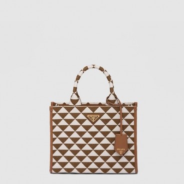 프라다 여성 스몰 심볼 자수 핸드백 1BA354 - Prada Womens Small Symbol Embroidered Handbag 