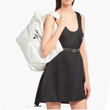 프라다 여성 화이트 토트백 - Prada Womens White Tote Bag 