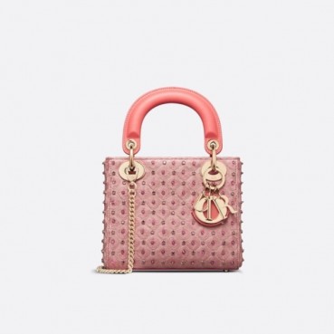 디올 여성 핑크 레이디백 - Dior Womens Pink Lady Bag 
