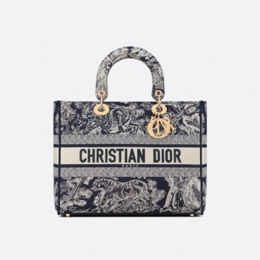 디올 여성 블랙 레이디백 - Dior Womens Black Lady Bag 